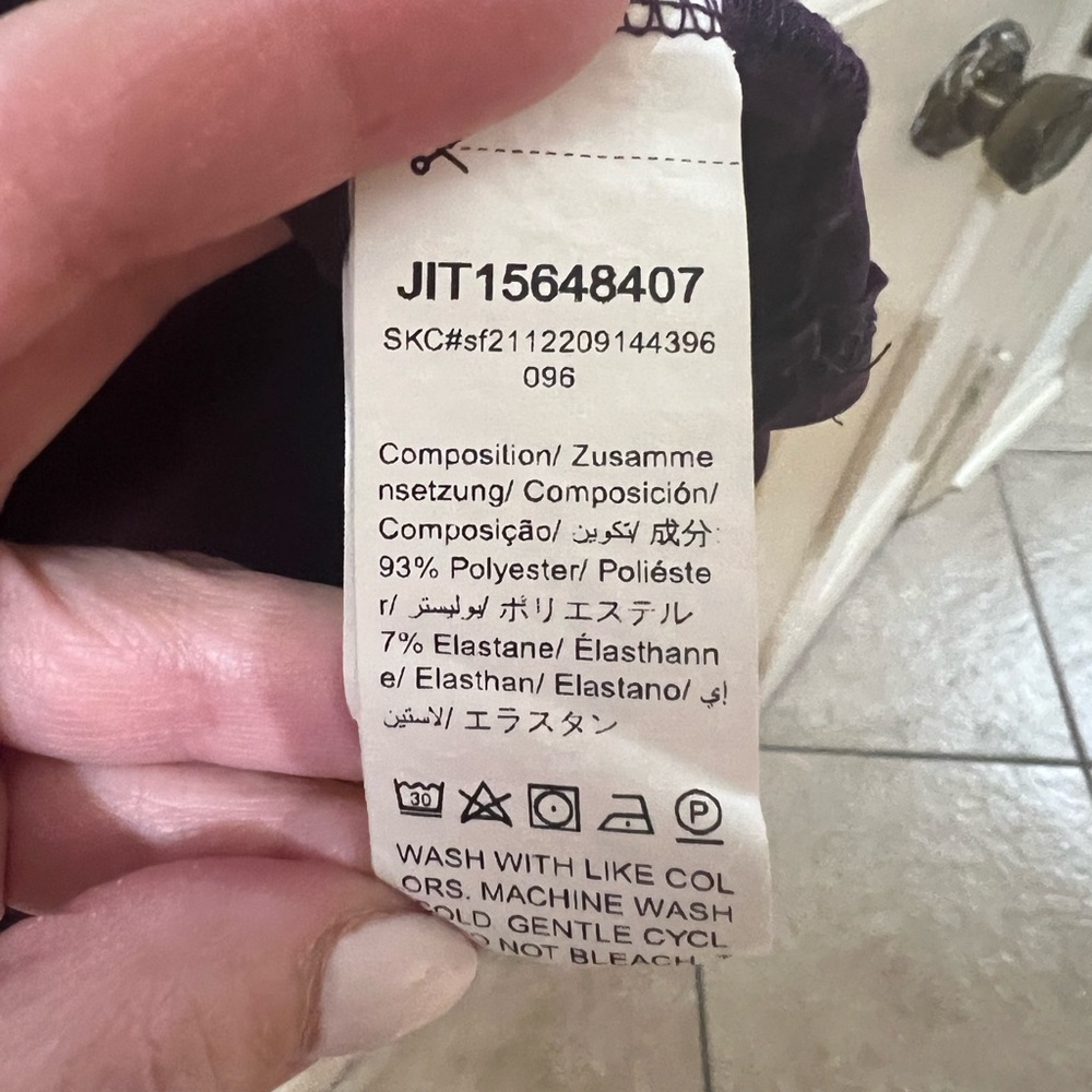SHEIN Deep Purple Midi Dress with Button Detail - Picture 4 of 5